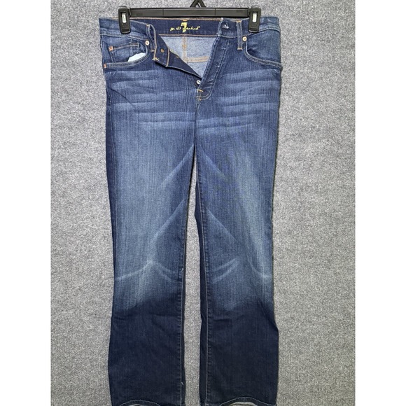 7 For All Mankind Denim - Seven for all mankind jeans women Flare Size 30 Dark Wash